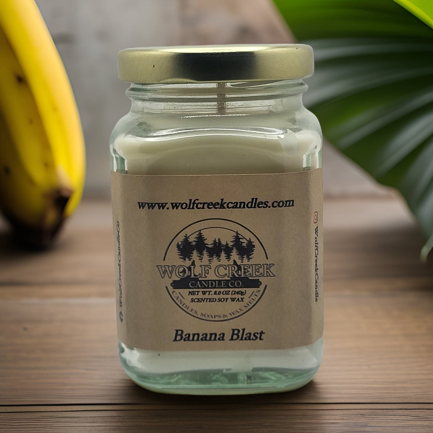 Banana Blast Soy Candle - Wolf Creek Candle Co.