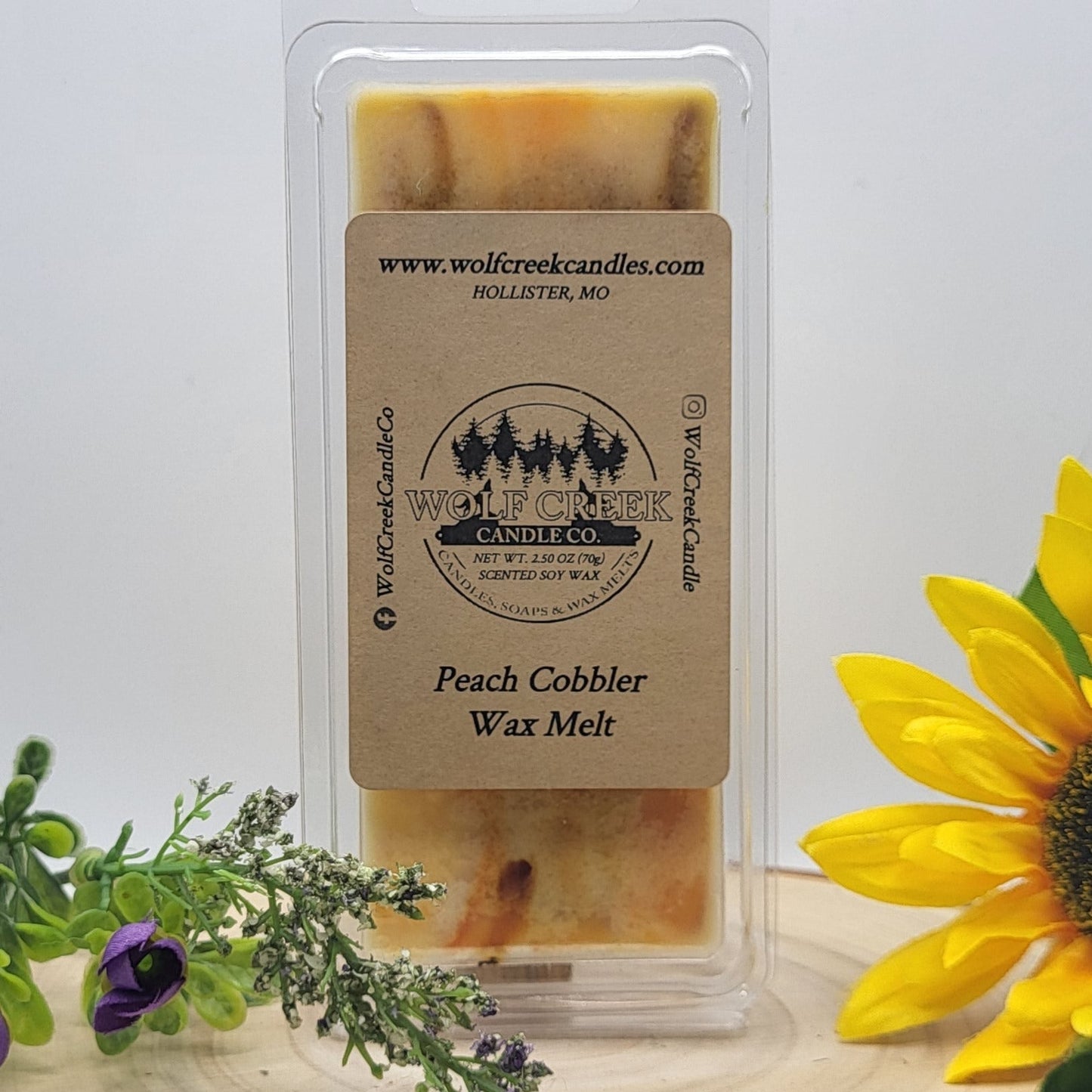 Peach Cobbler Wax Melt - Wolf Creek Candle Co.