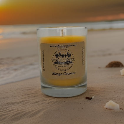 Mango Coconut Beeswax Candle