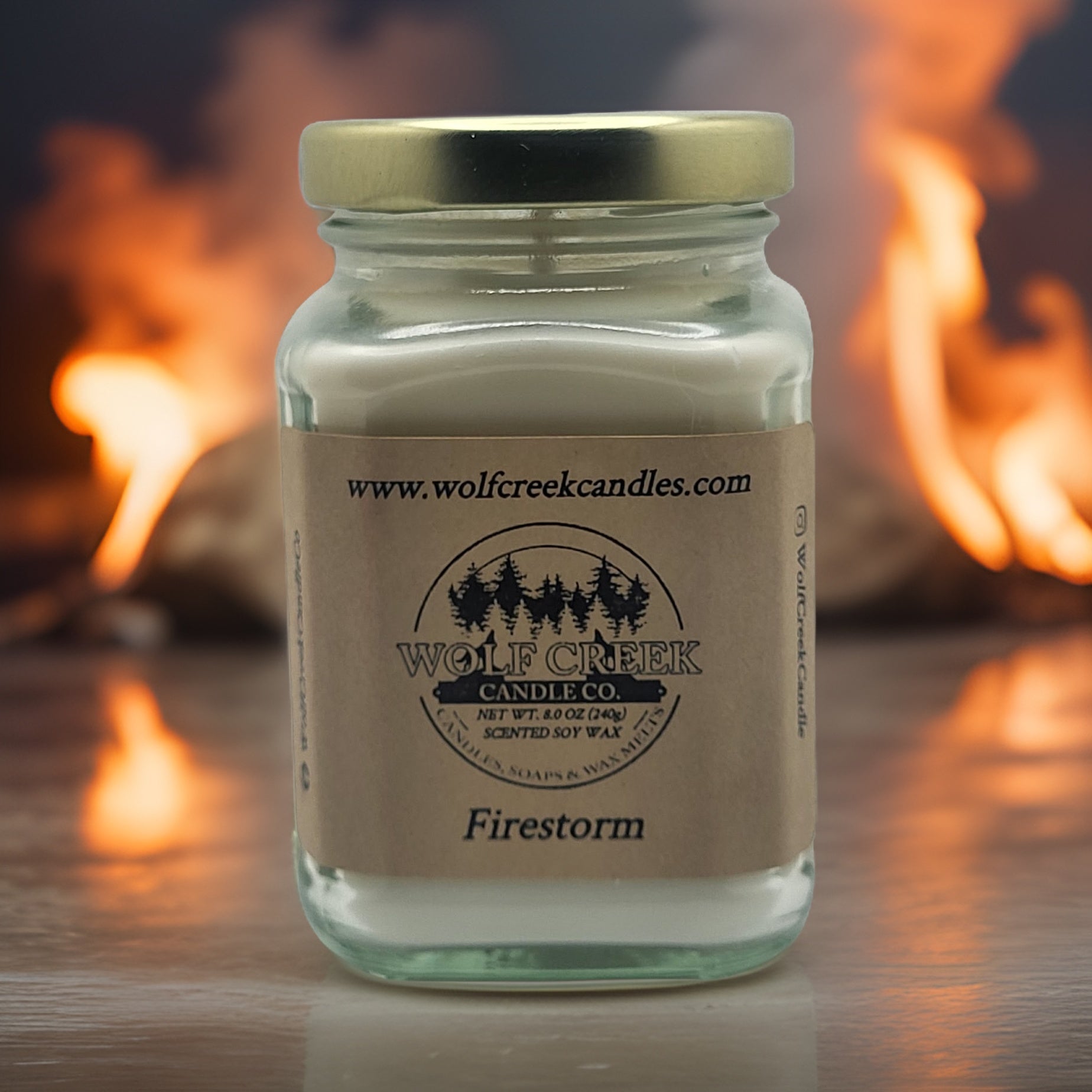 Firestorm Soy Candle - Wolf Creek Candle Co.