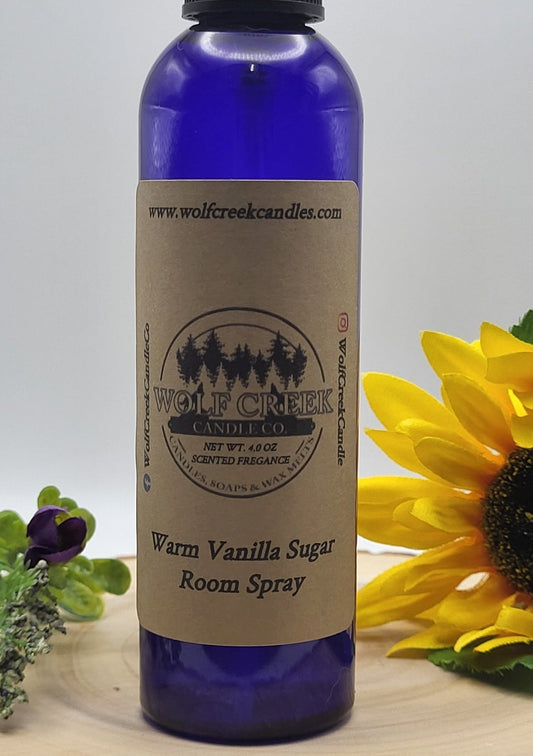 Warm Vanilla Sugar 4 oz Room Spray - Wolf Creek Candle Co.